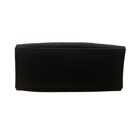 Tianni Women’s Black Christmas Embroidered Gift/Tree Bamboo Handles Handbag Sz S - Picture 7 of 9